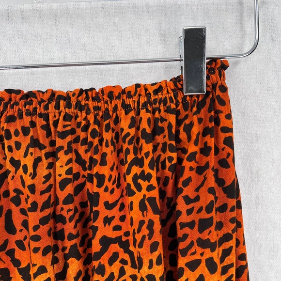INDAH Gemma Tube Top Womens Small Medium Orange Black Cheetah Animal Print NWT - Picture 8 of 16